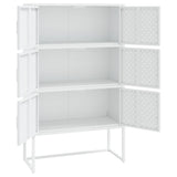 NNEVL Highboard White 80x35x135 cm Steel