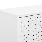 NNEVL Highboard White 80x35x135 cm Steel