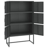 NNEVL Highboard Anthracite 80x35x135 cm Steel