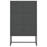 NNEVL Highboard Anthracite 80x35x135 cm Steel