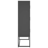 NNEVL Highboard Anthracite 80x35x135 cm Steel