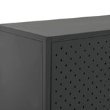 NNEVL Highboard Anthracite 80x35x135 cm Steel