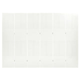 NNEVL 6-Panel Room Divider White 240x180 cm Steel