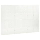 NNEVL 6-Panel Room Divider White 240x180 cm Steel