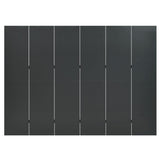 NNEVL 6-Panel Room Divider Anthracite 240x180 cm Steel