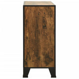 NNEVL Storage Cabinet Rustic Brown 72x36x82 cm Metal and MDF