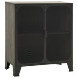 NNEVL Storage Cabinet Grey 72x36x82 cm Metal and MDF