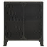 NNEVL Storage Cabinet Grey 72x36x82 cm Metal and MDF