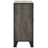 NNEVL Storage Cabinet Grey 72x36x82 cm Metal and MDF