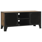 NNEVL TV Cabinet Rustic Brown 105x36x47 cm Metal and MDF