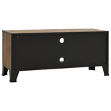 NNEVL TV Cabinet Rustic Brown 105x36x47 cm Metal and MDF