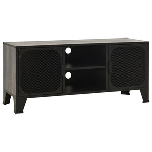 NNEVL TV Cabinet Grey 105x36x47 cm Metal and MDF
