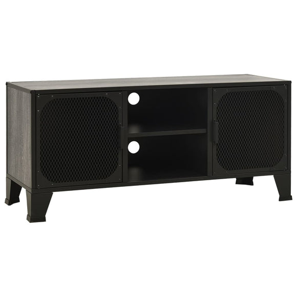 NNEVL TV Cabinet Grey 105x36x47 cm Metal and MDF