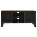 NNEVL TV Cabinet Grey 105x36x47 cm Metal and MDF