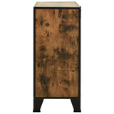 NNEVL Storage Cabinet Rustic Brown 72x36x82 cm Metal and MDF