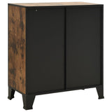 NNEVL Storage Cabinet Rustic Brown 72x36x82 cm Metal and MDF
