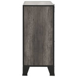 NNEVL Storage Cabinet Grey 72x36x82 cm Metal and MDF