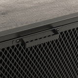 NNEVL Storage Cabinet Grey 72x36x82 cm Metal and MDF