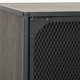 NNEVL Storage Cabinet Grey 72x36x82 cm Metal and MDF