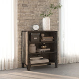 NNEVL Storage Cabinet Grey 72x36x82 cm Metal and MDF