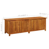 NNEVL Garden Storage Box 175x50x58 cm Solid Wood Acacia