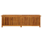 NNEVL Garden Storage Box 200x50x58 cm Solid Wood Acacia