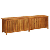 NNEVL Garden Storage Box 200x50x58 cm Solid Wood Acacia