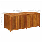 NNEVL Garden Storage Box 175x80x75 cm Solid Wood Acacia