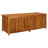 NNEVL Garden Storage Box 200x80x75 cm Solid Wood Acacia