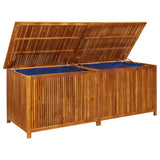 NNEVL Garden Storage Box 200x80x75 cm Solid Wood Acacia