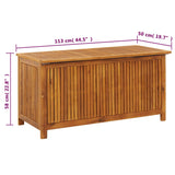NNEVL Garden Storage Box 113x50x58 cm Solid Acacia Wood
