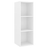 NNEVL 3 Piece TV Cabinet Set White Chipboard