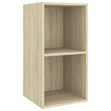 NNEVL 3 Piece TV Cabinet Set Sonoma Oak Chipboard