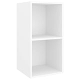 NNEVL 3 Piece TV Cabinet Set White Chipboard