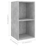 NNEVL 3 Piece TV Cabinet Set Concrete Grey Chipboard