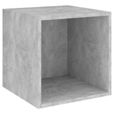 NNEVL 4 Piece TV Cabinet Set Concrete Grey Chipboard