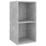 NNEVL 4 Piece TV Cabinet Set Concrete Grey Chipboard