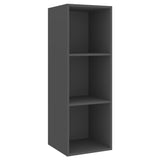NNEVL 2 Piece TV Cabinet Set Grey Chipboard