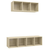 NNEVL 2 Piece TV Cabinet Set Sonoma Oak Chipboard