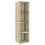 NNEVL 2 Piece TV Cabinet Set Sonoma Oak Chipboard
