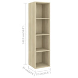 NNEVL 2 Piece TV Cabinet Set Sonoma Oak Chipboard