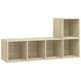 NNEVL 2 Piece TV Cabinet Set Sonoma Oak Chipboard