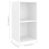 NNEVL 4 Piece TV Cabinet Set White Chipboard