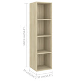 NNEVL 3 Piece TV Cabinet Set Sonoma Oak Chipboard