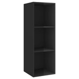 NNEVL 3 Piece TV Cabinet Set High Gloss Black Chipboard