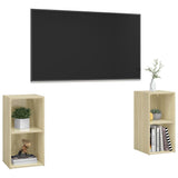 NNEVL TV Cabinets 2 pcs Sonoma Oak 72x35x36.5 cm Chipboard