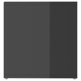 NNEVL TV Cabinets 2 pcs High Gloss Grey 72x35x36.5 cm Chipboard