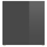 NNEVL TV Cabinets 2 pcs High Gloss Grey 107x35x37 cm Chipboard