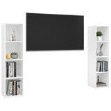 NNEVL TV Cabinets 2 pcs White 142.5x35x36.5 cm Chipboard