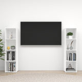NNEVL TV Cabinets 2 pcs White 142.5x35x36.5 cm Chipboard